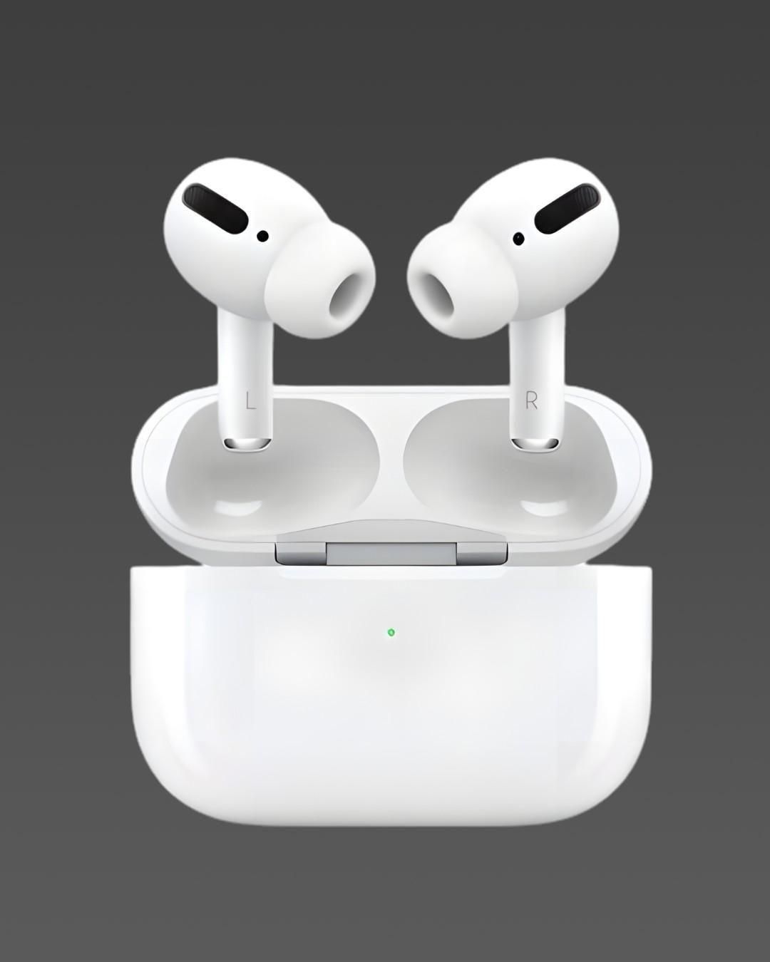 apple [xank] Air-pods Pro with Wireless Charging Case with Sensor Enabled Headset (White, True Wireless)