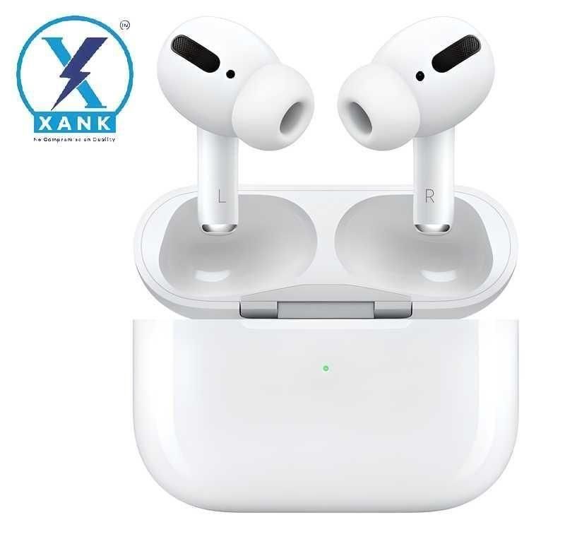 apple [xank] Air-pods Pro with Wireless Charging Case with Sensor Enabled Headset (White, True Wireless)