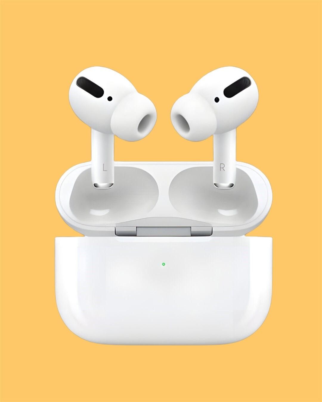 apple [xank] Air-pods Pro with Wireless Charging Case with Sensor Enabled Headset (White, True Wireless)
