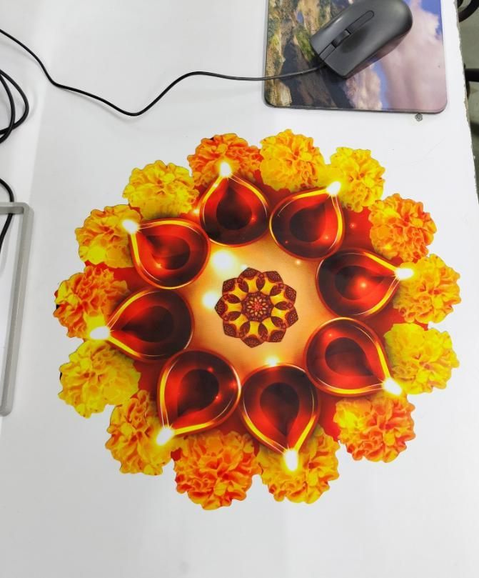 Diwali Rangoli Stickers Genda