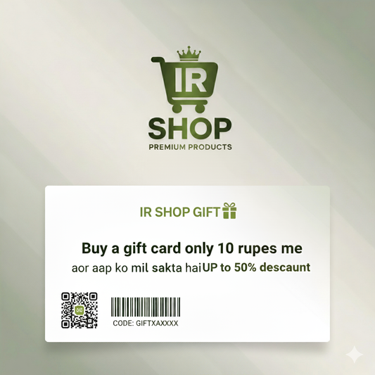 Ir shop Gift card .  This is a digital product